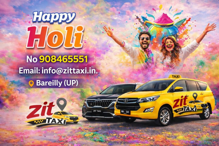 Holi Taxi Service in Bareilly | Book Safe & Affordable Cab – Zit Taxi